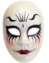 Commedia dell'Arte Sprukket Kvinne - Maske i Hard Plast