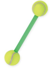 Tungepiercing med Tennisbold Kugler