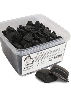 2 Kg Mormor Lisas Violkonfekt - Æske med Lakridspraliner