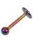 Flerfarvet Labret med Rund Kugle