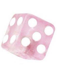 Terning Rosa - 5 mm Akrylkugle til 1,6 mm stang
