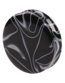 Marble Design Black - Piercing Plug