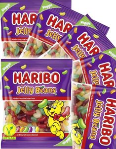 12 stk Haribo Jelly Beans - Poser med Gelébønner - Hel Kasse 1,68 kg
