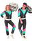 Svart 80-talls Grilldress / Treningsdress Unisex Kostyme