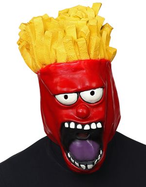 French Fries - Heldækkende Latexmaske