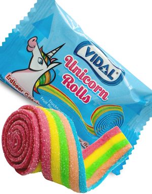 1 stk Vidal Enhjørning Roll Vingummi