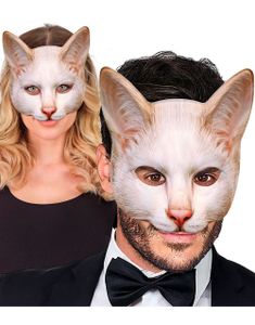 Katt - Maske til Voksen