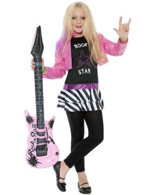 Rockstar Glam - Rockestjerne Kostyme til Jente