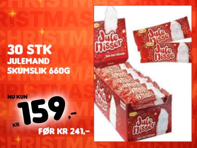 30 stk Julenisse Skumgodteri - Hel Eske