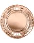 6 stk Metallisk Rosegull Papptallerkener 18 cm