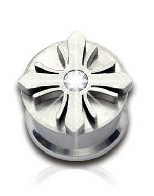 Spinning Cross - Piercing Plug