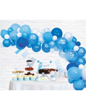 Blått Ballong Buesett 71 Deler