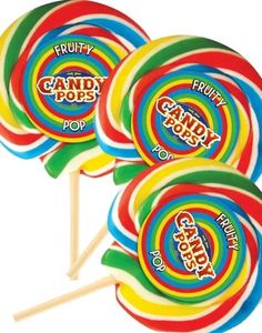 30 stk Fruity Pops - Store Håndlavede Kærligheder på Pind med Frugtsmage 75 gram - Hel Æske 2250 gram