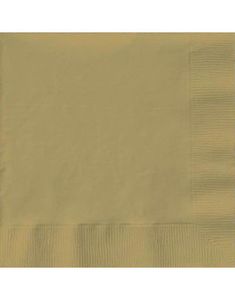 50 stk. Guldfarvede Servietter 33x33 cm