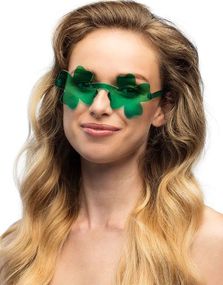 Grønne St. Patricks Day Briller