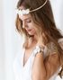 Hvitt Armbånd / Corsage med Blomster