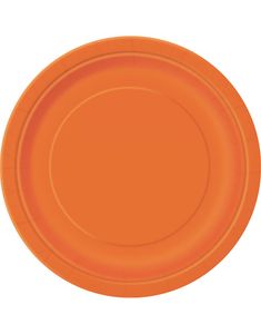 16 stk Orange Paptallerkner 22 cm