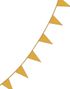10 Meter Banner med Guldfarvede Vimpel Flag