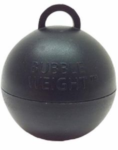 Bubble Weight - Sort Ballonvægt med Fæstering