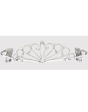 Yndig Prinsesse Tiara m/Glitrende Sten - Sølvfarvet