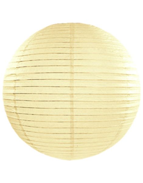 Cremefarvet Papirlanterne 20 cm