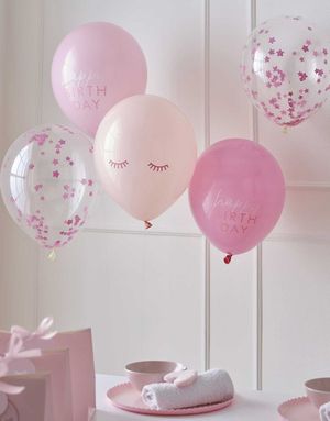 5 stk 30 cm Ballongsett - Pamper Party