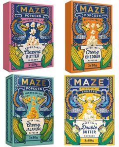 Taste Them All – Maze Popcorn – Fire Smage - Pakketilbud
