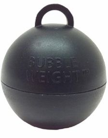 Bubble Weight - Sort Ballonvægt med Fæstering