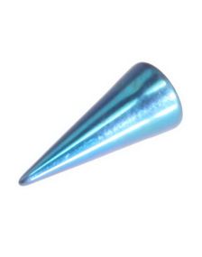 9,5x4 mm - Turkis Spike (Titan kugle) 