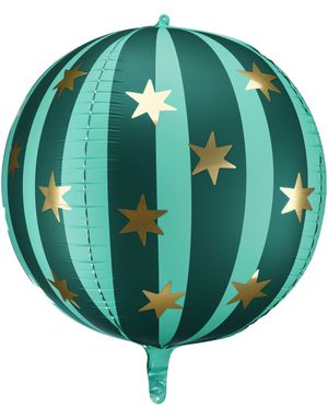Grønn Stjerneball Folieballong 75 cm - Circus Party
