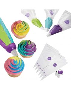 Wilton ColorSwirl Trefarget Sprøytekoblingssett i 9 deler