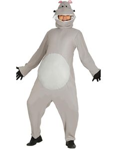 Unisex Flodhest Kostume 