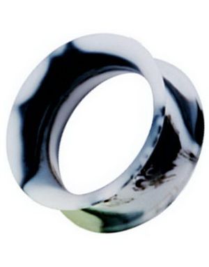 Excentrisk Storm - Hvid, Grå og Sort Piercing Tunnel