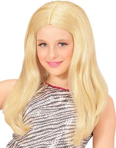 Blond Hannah Montana Inspireret Barneparyk