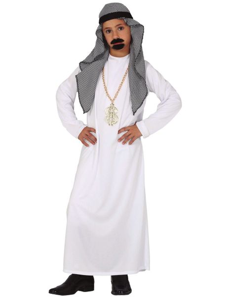 Arabisk Sjeik Kostyme til Gutt