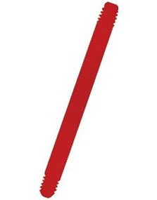 Lige Rød Bioplast Stang - 1,6x 16 mm
