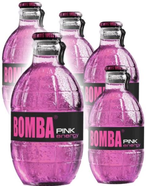 12 Stk Bomba Pink Energy 250 ml - Helt Brett
