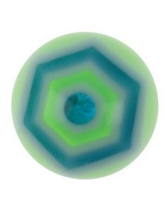 Hexagonal - Grøn Akrylkugle