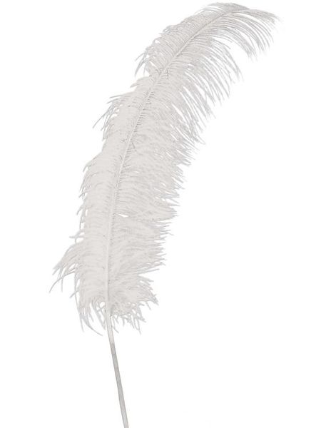 12 Stk. Gigantiske Hvite Strutsefjær - 50 cm