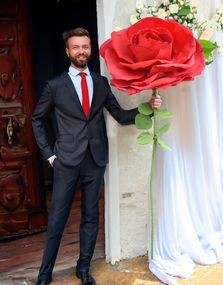XXL Rød Rose 200 cm