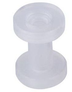 Gennemsigtig Hvid Piercing Tunnel