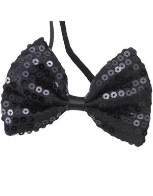 Bow Tie - Sløjfe med Sorte Pailletter