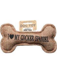 I Love My Cocker Spaniel - Legetøj til Hund med Lyd - 20 cm