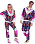  80 Talls Disco 8 Grilldress til Voksen UV GLOW