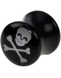 Happy Death - Sort Piercing Plug
