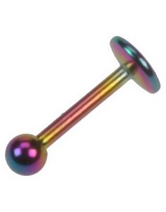 Flerfarvet Labret med Rund Kugle