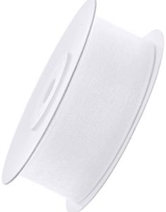 Hvidt Chiffonbånd 25 meter x 25 mm