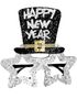 Sølvfarvede Happy New Year Briller