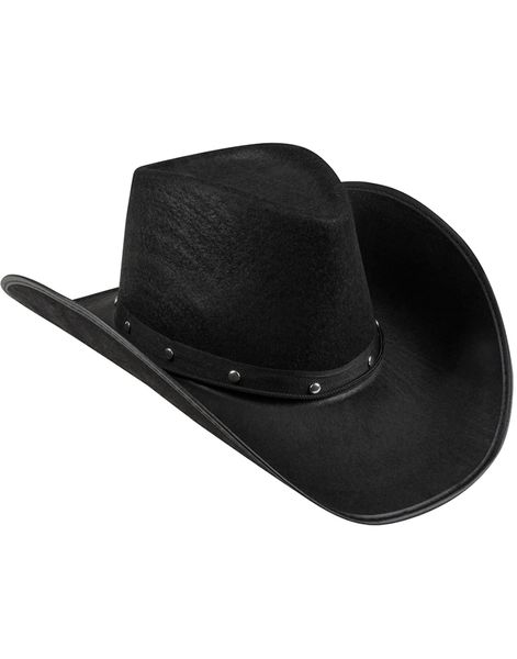 Sort Cowboyhat med Nitter