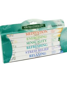 Aromatheropy - Gavesæt med 6 Forskellige Pakker med Stamford Røgelsespinde